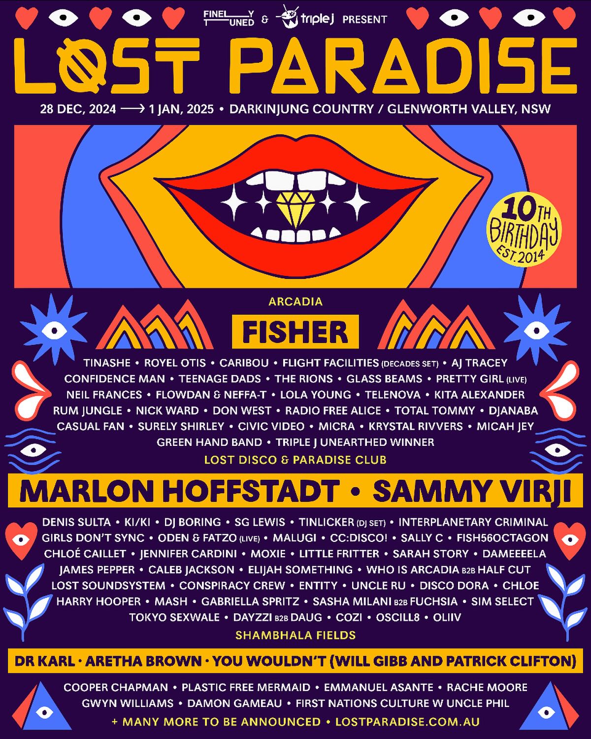 Lost Paradise lineup poster