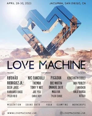 Love Machine Spring Retreat 2023 Lineup poster image