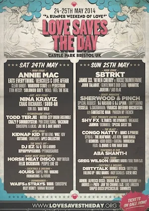 Love Saves The Day 2014 Lineup poster image