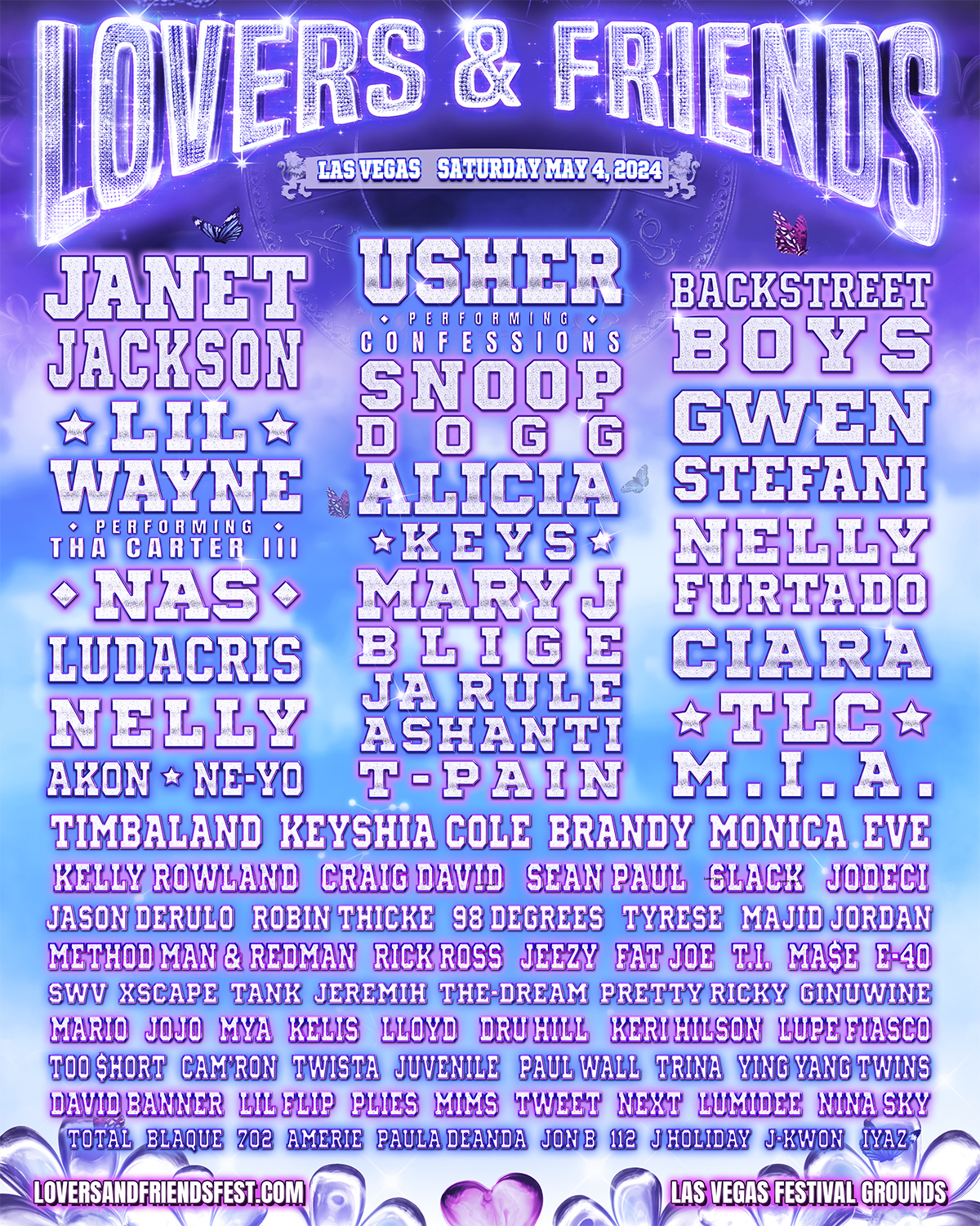 Lovers & Friends Fest lineup poster