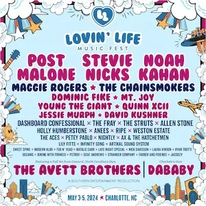 Lovin’ Life Music Fest 2024 Lineup poster image