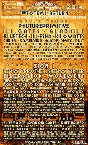 Lucidity Festival 2013 Lineup poster image