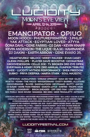 Lucidity Festival 2019 Lineup poster image