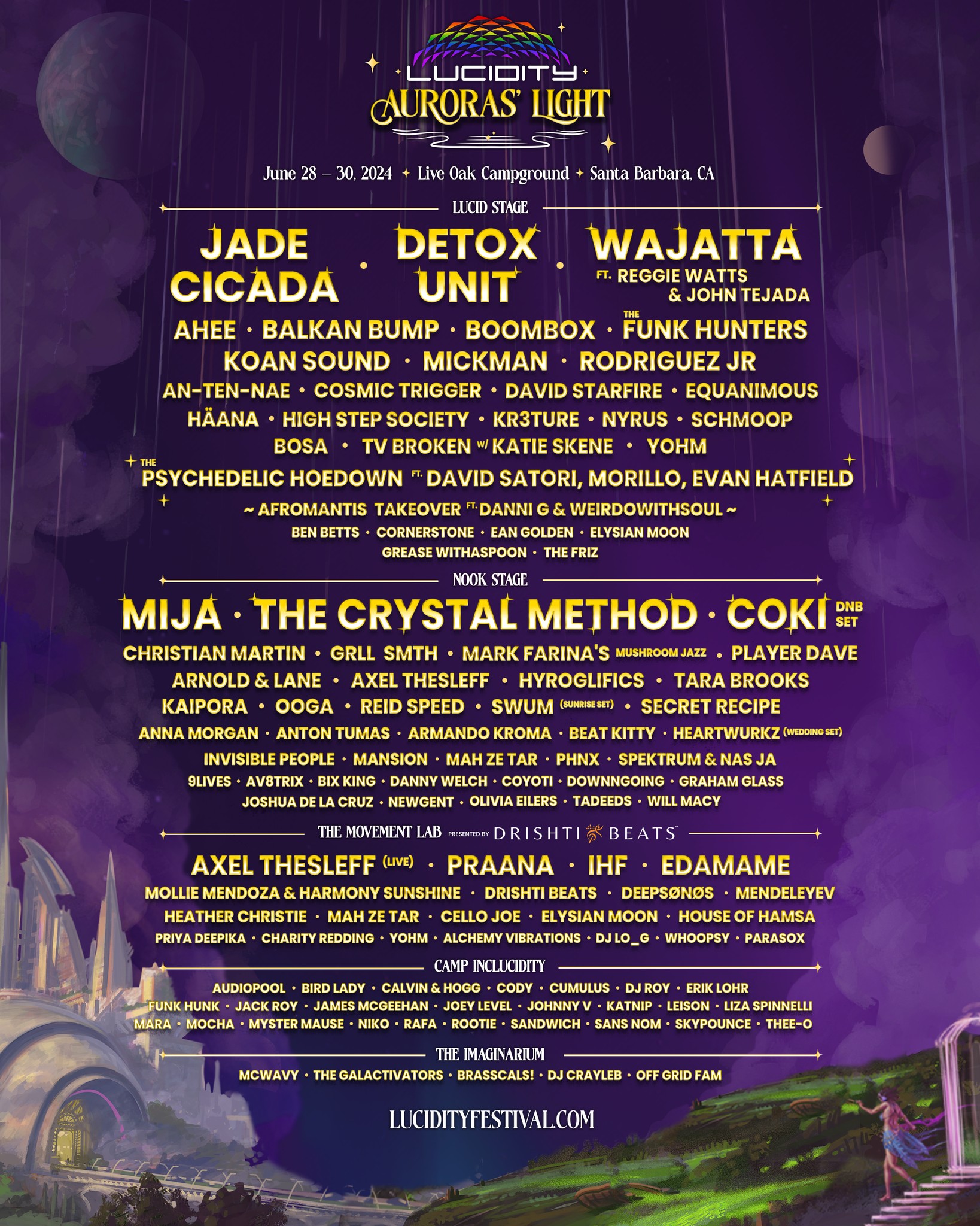 Lucidity Festival 2024 Lineup Grooveist