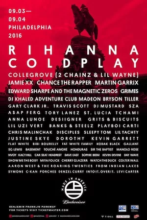 Made In America Festival 2016 Lineup poster image