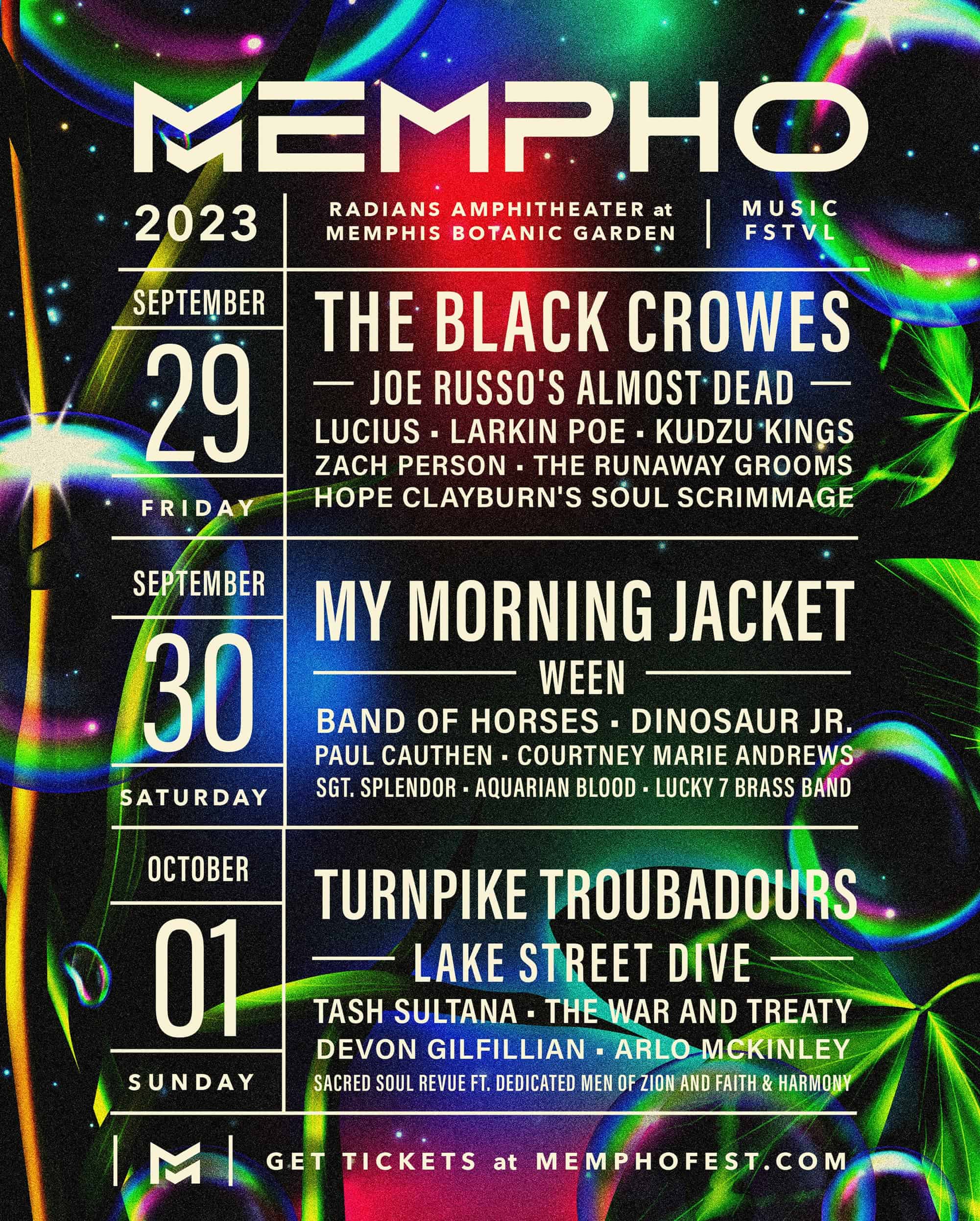 Mempho Music Festival lineup poster