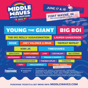 Middle Waves Music Festival 2022 Lineup poster image