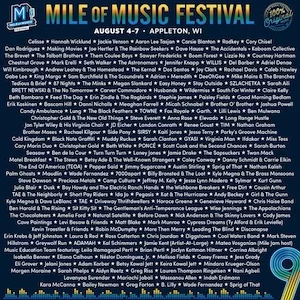 Mile of Music Festival 2022 Lineup poster image
