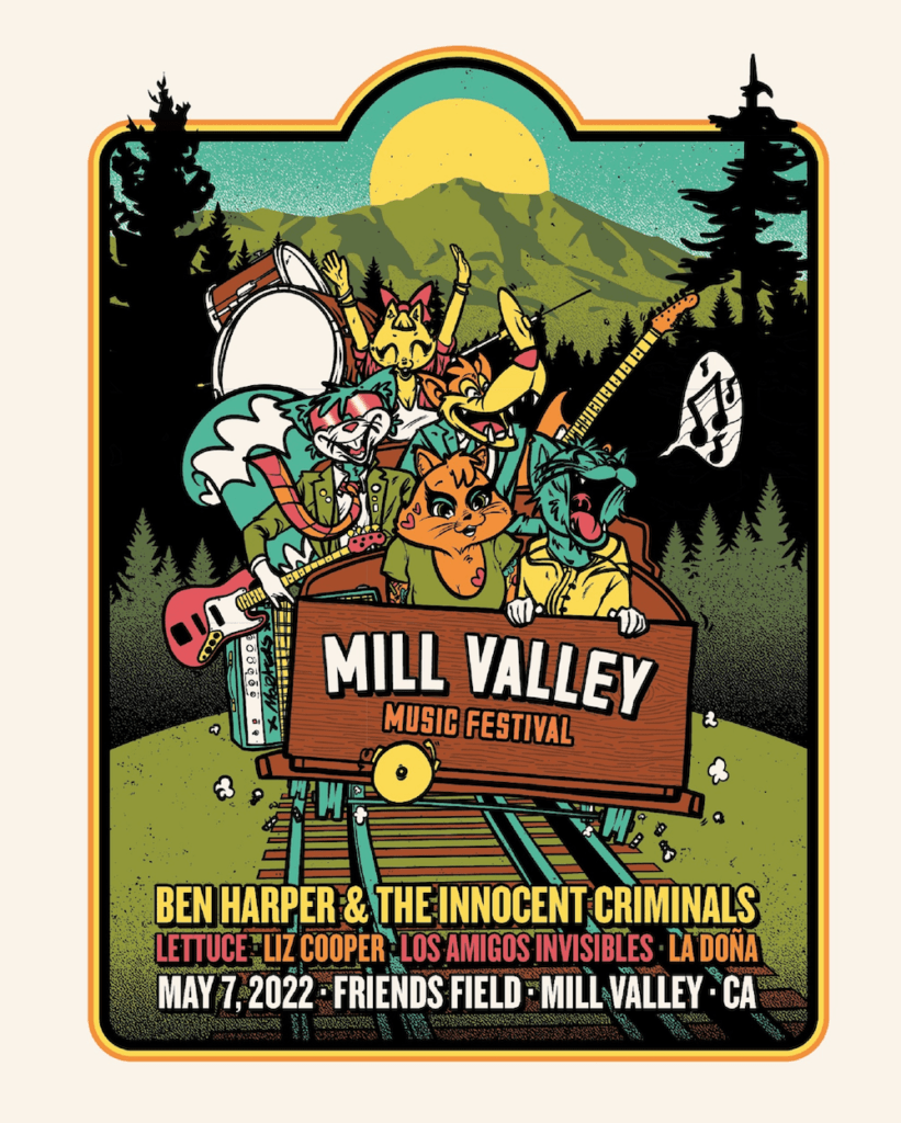 mill valley music festival 2022 lineup poster