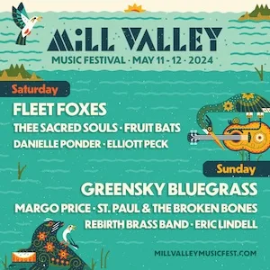 Mill Valley Music Festival 2024 Lineup poster image