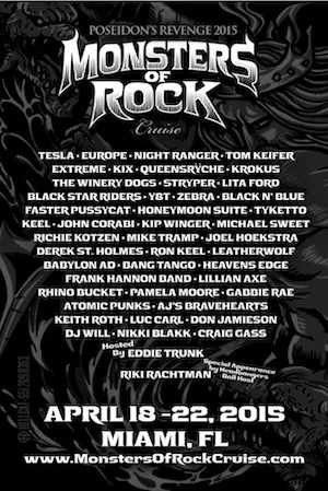 MONSTERS OF ROCK CRUISE 2015 Lineup poster image
