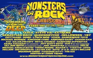 MONSTERS OF ROCK CRUISE 2016 Lineup poster image