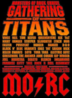 MONSTERS OF ROCK CRUISE 2017 Lineup poster image