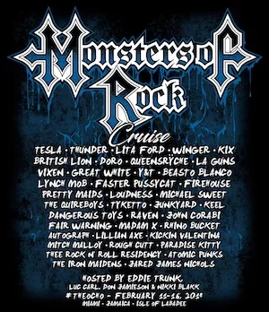 MONSTERS OF ROCK CRUISE 2018 Lineup poster image