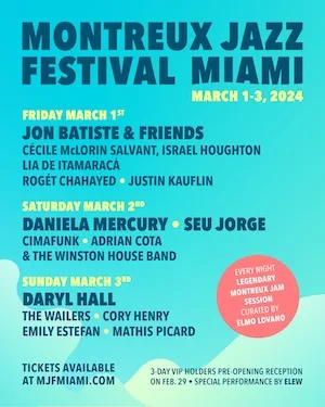 Montreux Jazz Festival Miami 2024 Lineup poster image