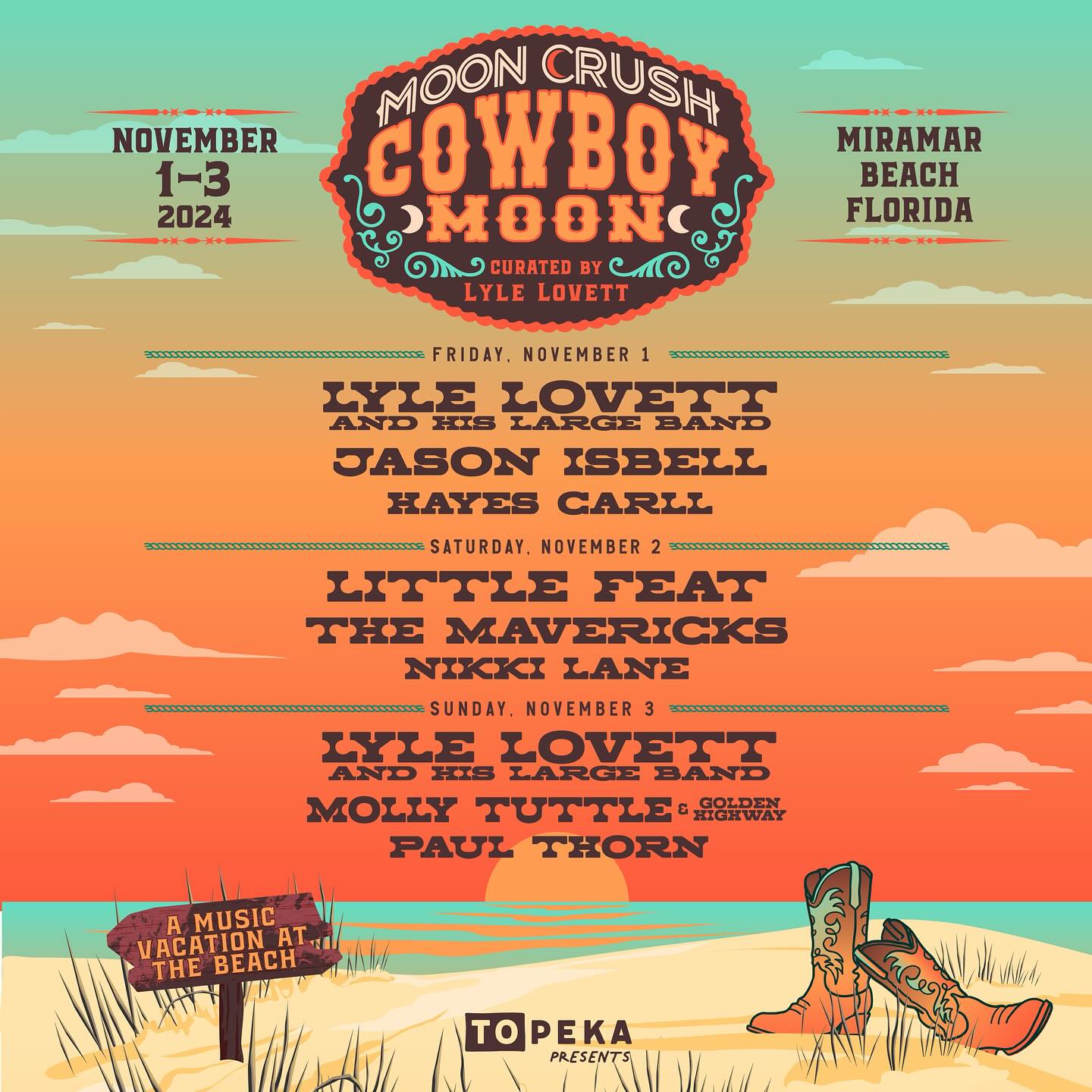 Moon Crush Cowboy Moon 2024 lineup poster
