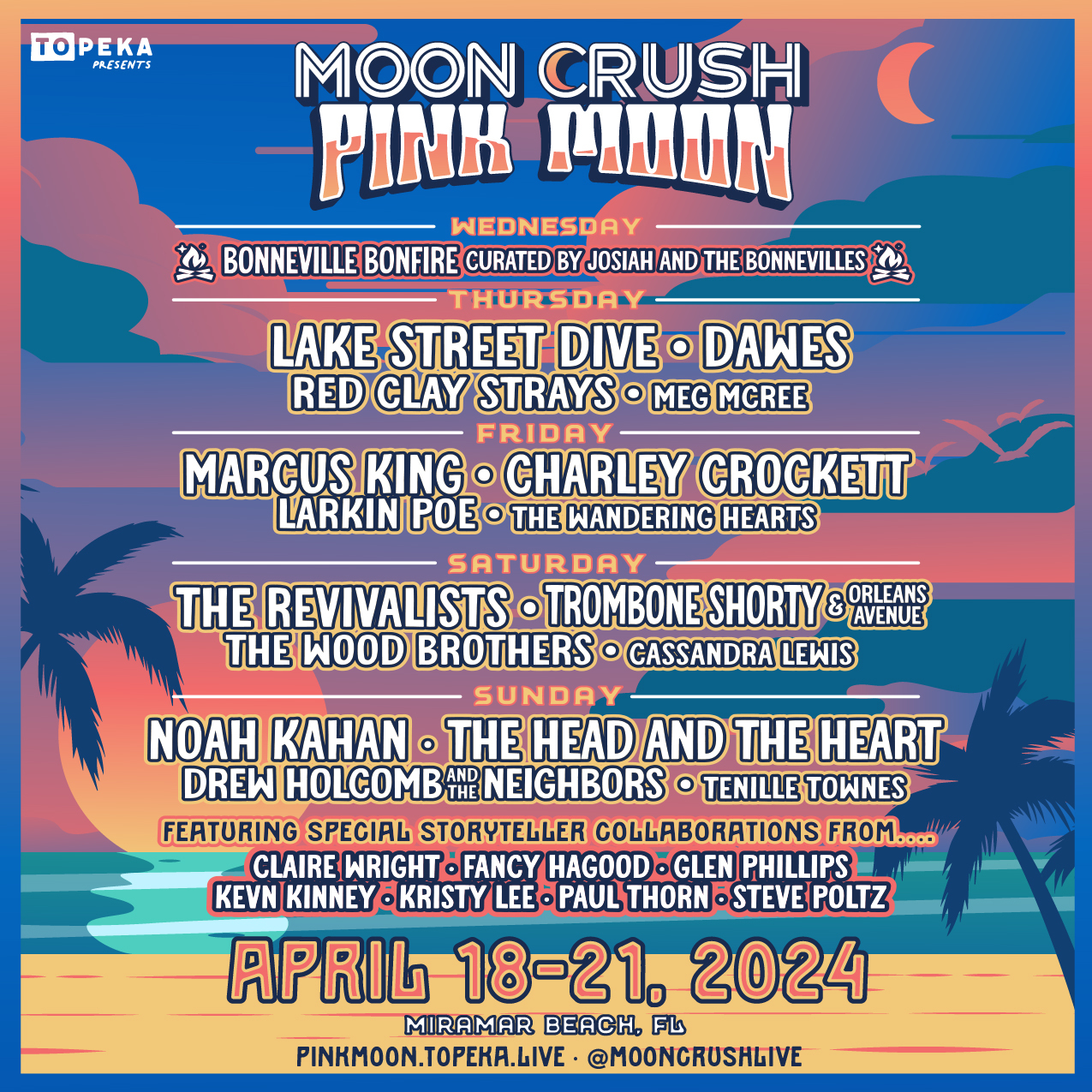 Moon Crush Pink Moon lineup poster