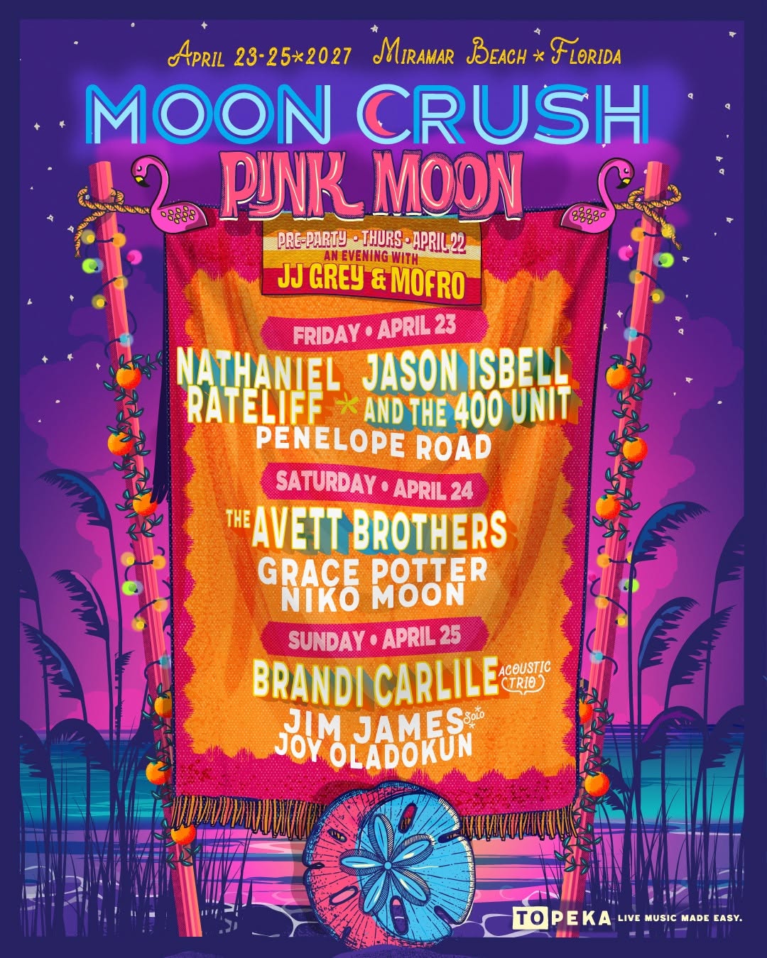 Moon Crush Pink Moon 2027 Lineup | Grooveist