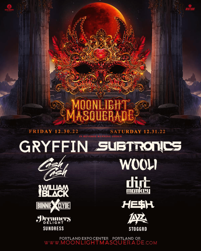 moonlight masquerade 2022 lineup poster