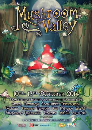 Mushroom Valley Festival 2014 Lineup poster image