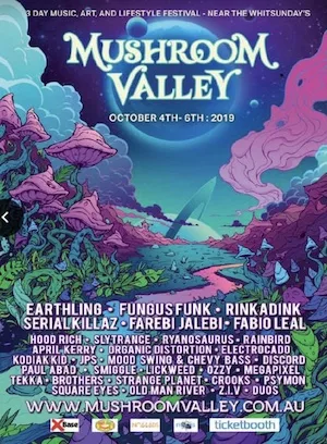 Mushroom Valley Festival 2019 Lineup poster image