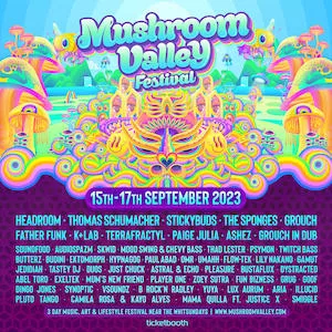 Mushroom Valley Festival 2023 Lineup poster image