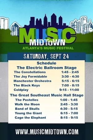 Music Midtown 2011 Lineup poster image