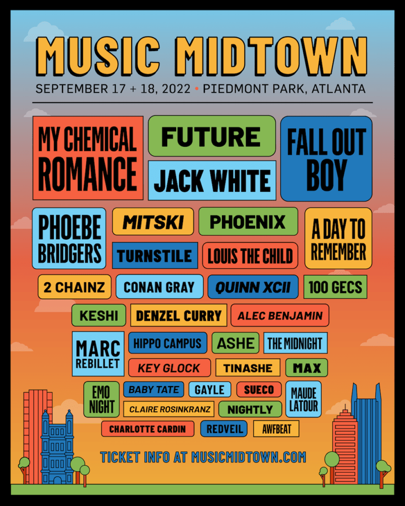 music midtown 2022 lineup poster