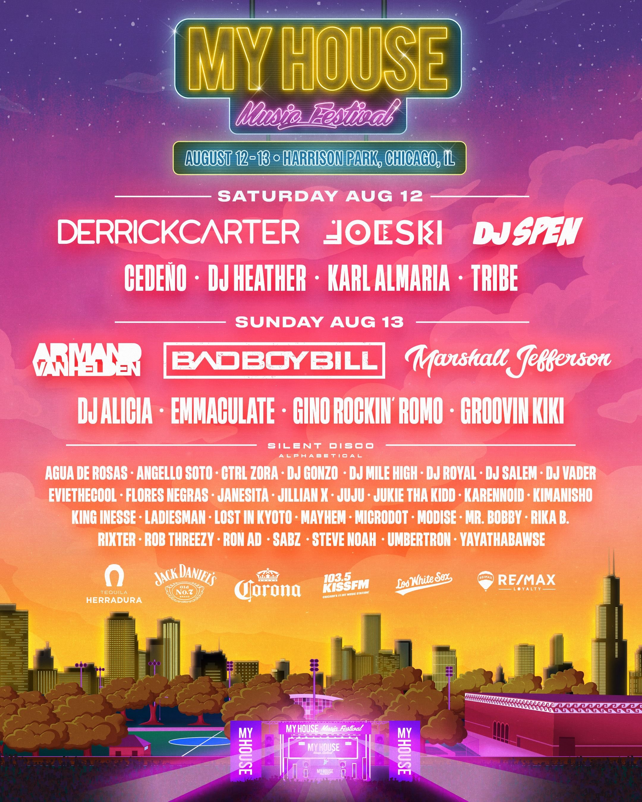 My House Music Festival 2023 lineup poster