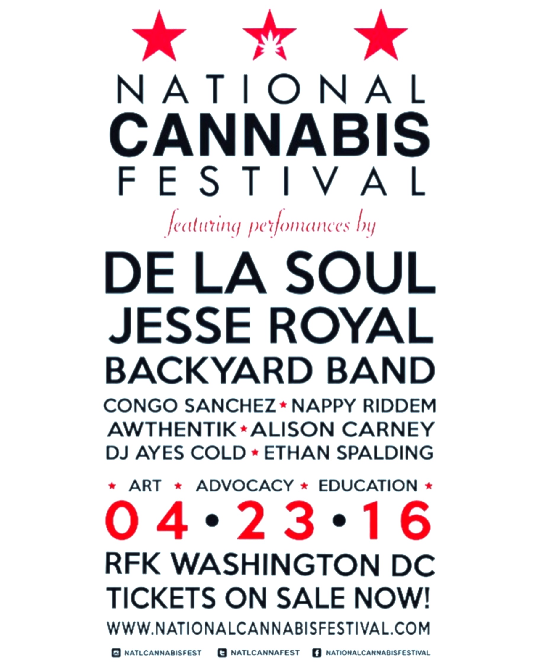 National Cannabis Festival 2016 Lineup poster image