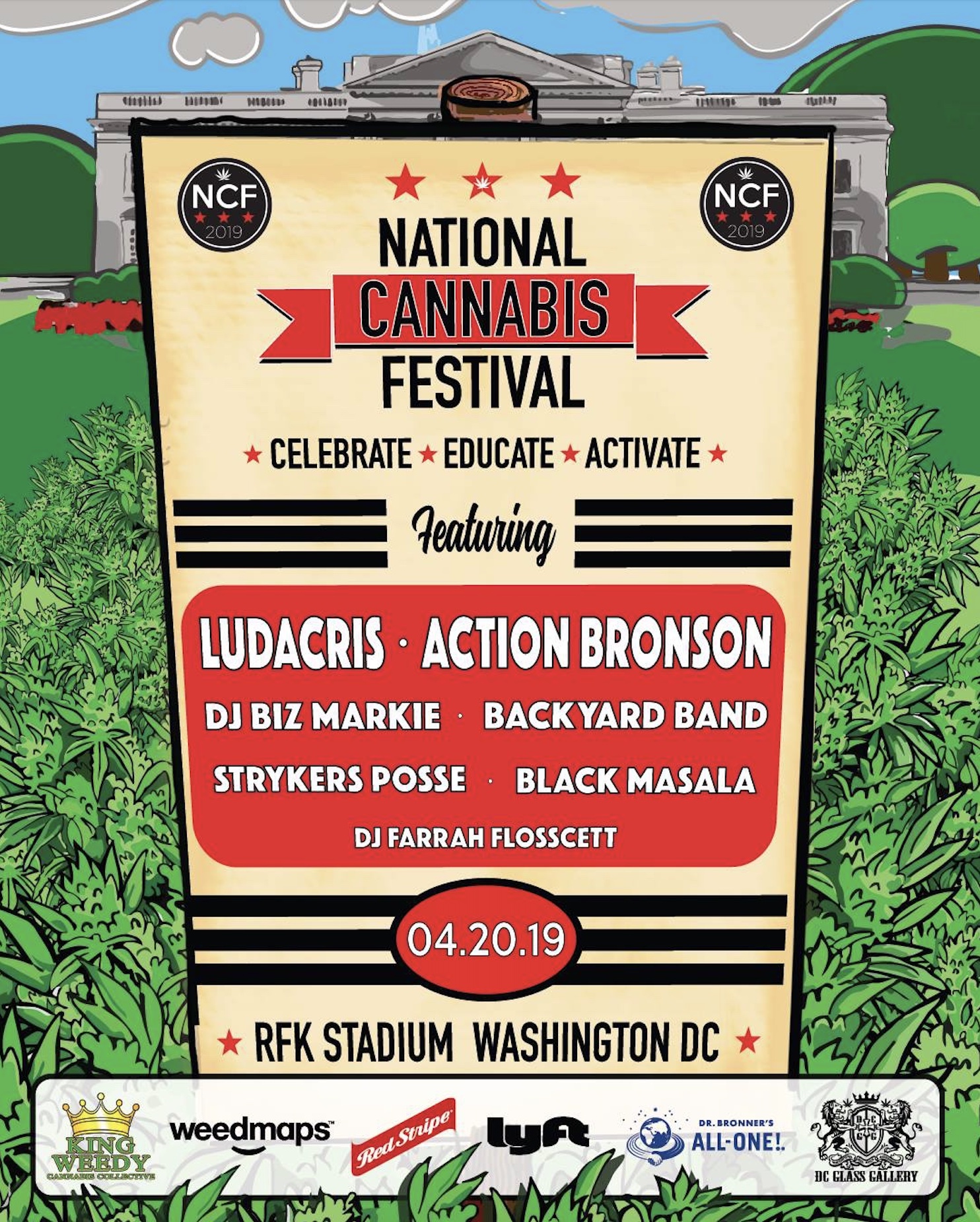 National Cannabis Festival 2019 Lineup poster image