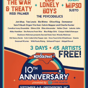 NC Folk Festival 2024 Lineup poster image