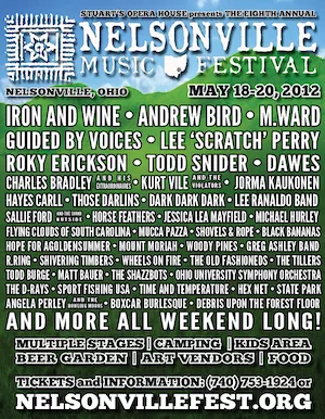 Nelsonville Music Festival 2012 Lineup poster image