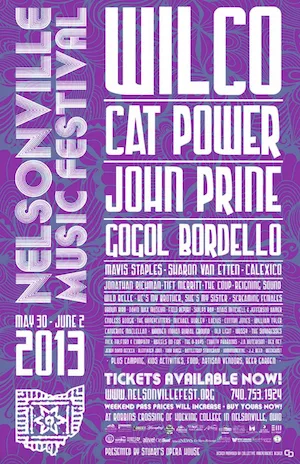 Nelsonville Music Festival 2013 Lineup poster image