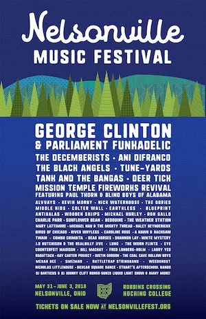 Nelsonville Music Festival 2018 Lineup poster image
