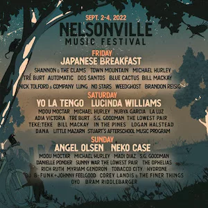 Nelsonville Music Festival 2022 Lineup poster image
