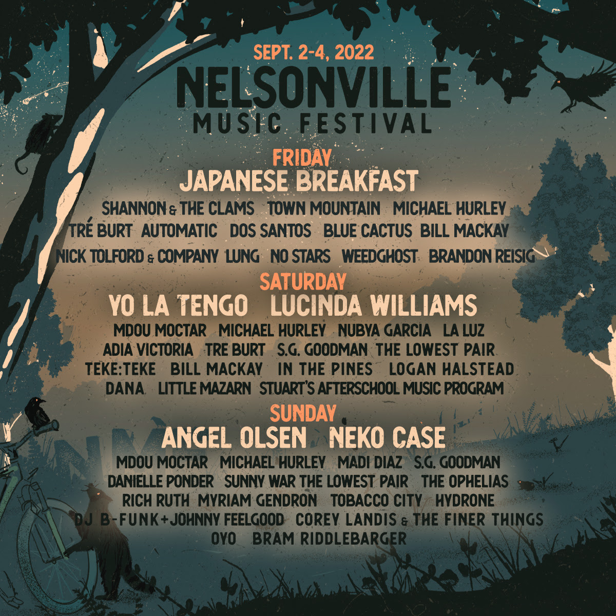 Nelsonville Music Festival 2022 Lineup Grooveist