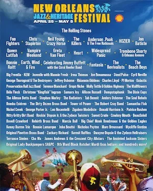 New Orleans Jazz & Heritage Festival 2024 Lineup poster image