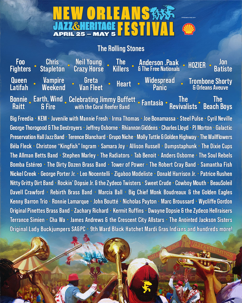 New Orleans Jazz & Heritage Festival 2024 Lineup May 02 Weekend