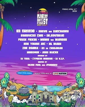 New West Coast Music Festival 2024 Lineup poster image