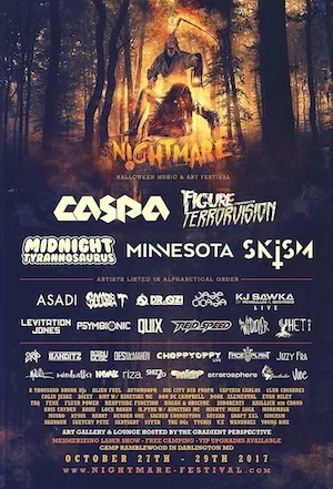 Nightmare Festival 2017 Lineup poster image