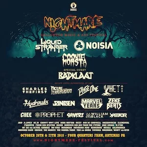 Nightmare Festival 2018 Lineup poster image