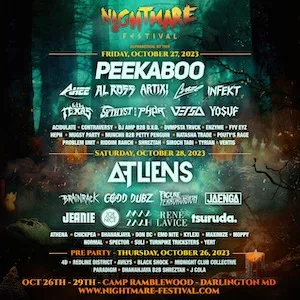 Nightmare Festival 2023 Lineup poster image