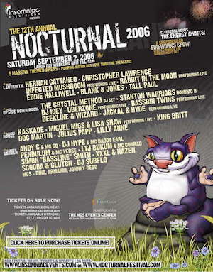 Nocturnal Wonderland 2006 Lineup poster image