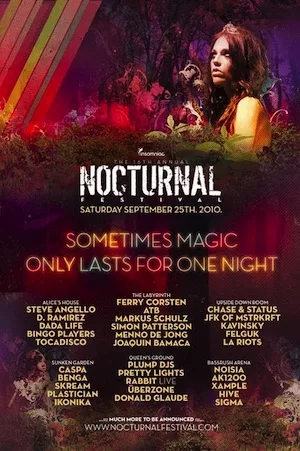 Nocturnal Wonderland 2010 Lineup poster image
