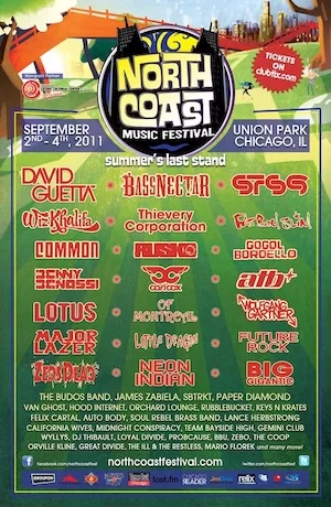 North Coast Music Festival 2011 Lineup poster image