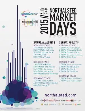Northalsted Market Days 2015 Lineup poster image