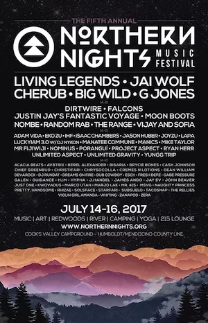 Northern Nights Music Festival 2017 Lineup poster image