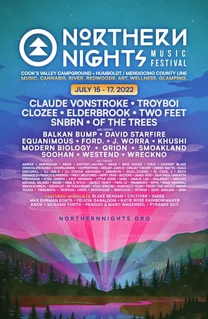 Northern Nights Music Festival 2022 Lineup poster image