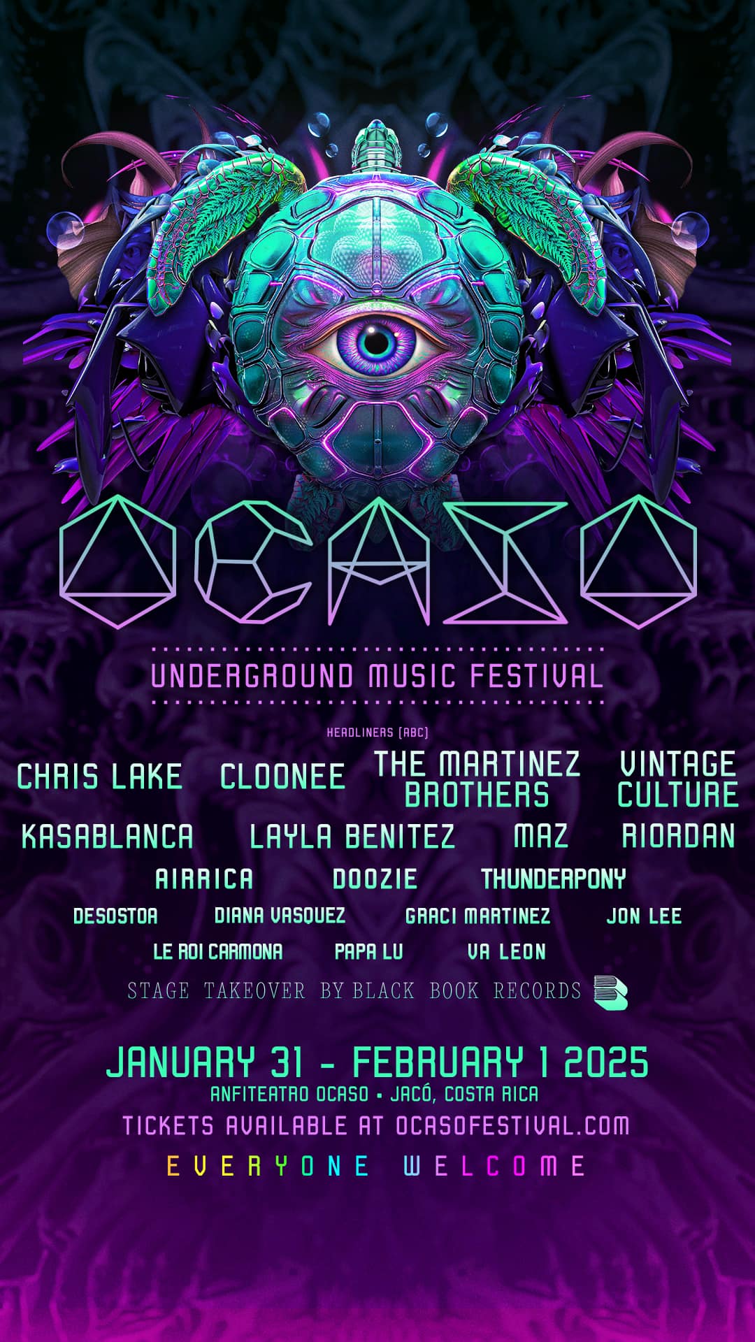 Ocaso Festival lineup poster